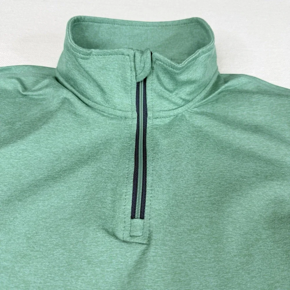 Marine Layer Men's Small green 1/4 Zip Weekend Sport Stretch Pullover Sweatshirt